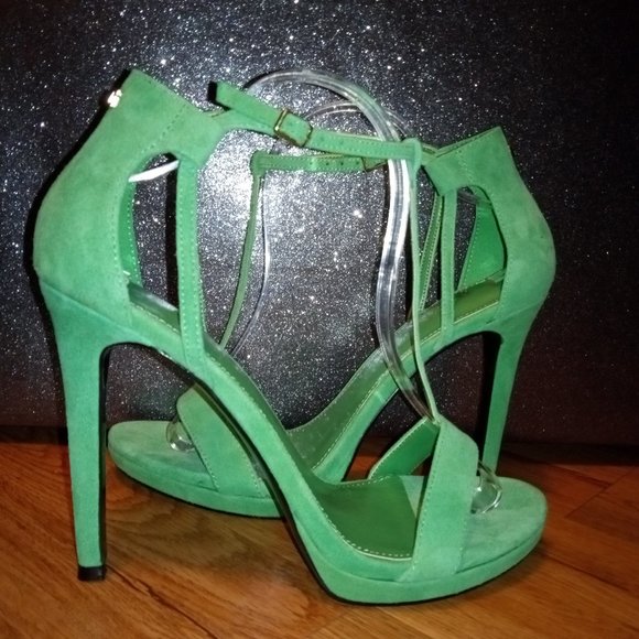 Guess Green T-Strap - Picture 1 of 3